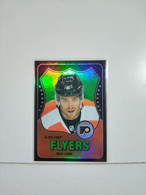 2010-11 O-Pee-Chee Retro Black Rainbow #59 Ville Leino SN100