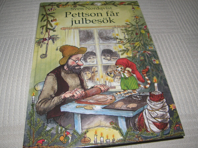 Sven Nordqvist Pettson får julbesök