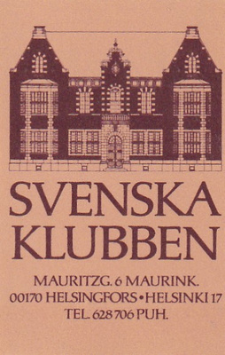 Helsinki, Svenska Klubben   b532