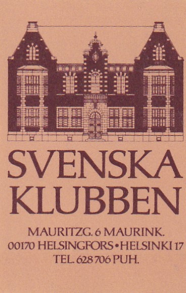 Helsinki, Svenska Klubben   b532