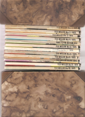 TEX WILLER , koko vuosikerta 1975 , 12 numeroa , K3