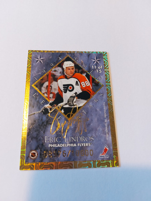 94-95 Leaf Gold Stars #11 Mario Lemieux/Eric Lindros /10000