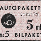 1949 AP 2 Y punainen 5 mk vesilei III ** LaPe AP 2 Y c W III - pikkukuva 1