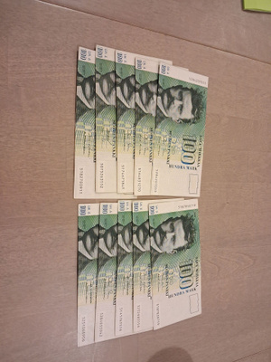 10 kpl 100 mk 1986 litt.a