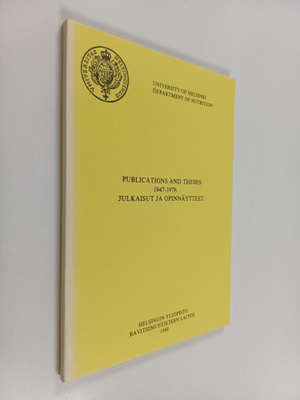 University of Helsinki. Department of nutrition : publica...