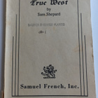 Sam Shepard: True West, Samuel French inc. 1981 - pikkukuva 1