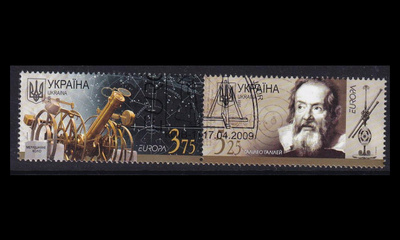 Ukraina 1032-3p o Europa astronomia (2009)