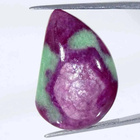 Rubiini poikkileikkaus zoisiitissa cabochon Kenia-Tansania - pikkukuva 1