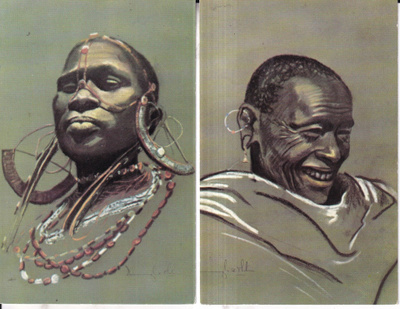 Masai Women ja Elder. by Donough J. Mahon. e323