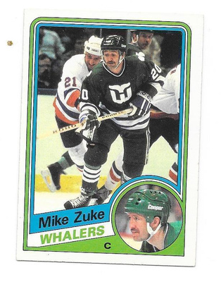 1984-85 OPC #80 Mike Zuke Hartford Whalers