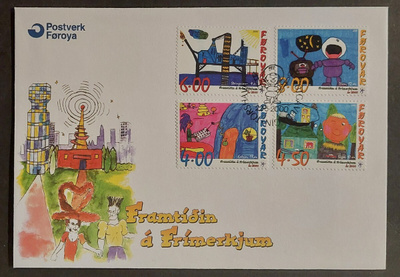 Färsaaret 2000 - Lasten piirustuksia FDC