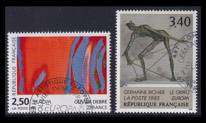 Ranska 2943-4 o Europa nykytaide (1993)