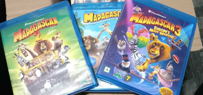 Madagascar Trilogia 1-3 (Suomipuhe)