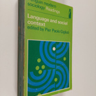 Language and social context : selected readings - pikkukuva 1