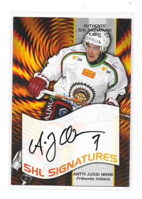 2003-04 SHL Signature # Antti-Jussi Niemi Frölunda Jokerit