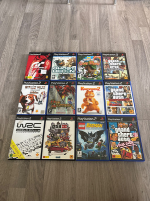 12 kpl PlayStation 2 pelejä