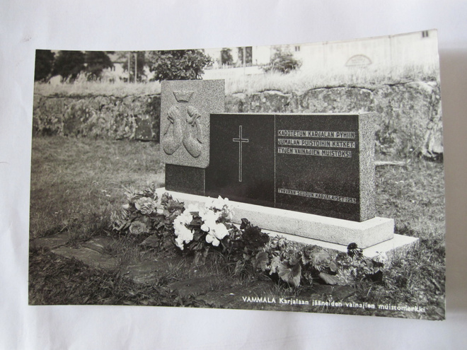 VANHA Postikortti Vammala 1950-luku Alkup.Mallikappale