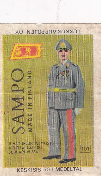 Sampo. 101, Ilmatorjuntatykistö kenraalimajuri       7/13