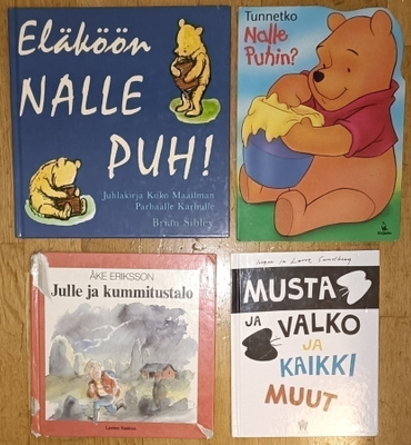 Lasten kirjat (4kpl) Nalle Puh Ym.