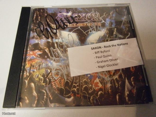 SAXON - ROCK THE NATIONS CD NELJÄLLÄ NIMMARILLA