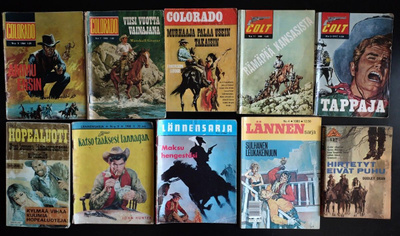 10 kpl setti Western lehtisiä