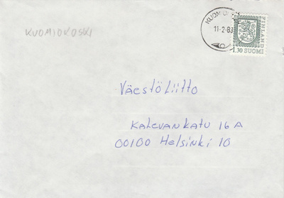 Postileima, KUOMIOKOSKI