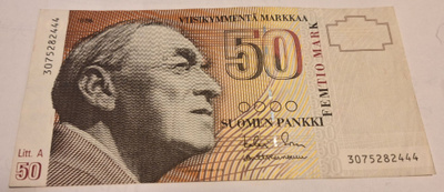 50mk seteli 1986.