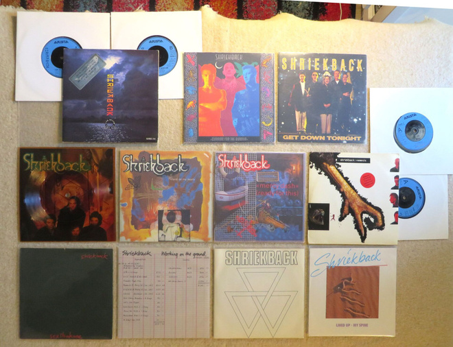 SHRIEKBACK: 13 x 7" vinyylisinkkua - New wave, electronic  (