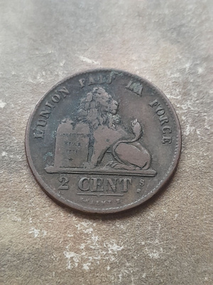 Belgia 2 centimes 1835