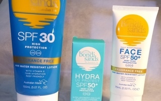 Bondi Sands aurinkosuojavoiteita 6 erilaista suojakerroin 50