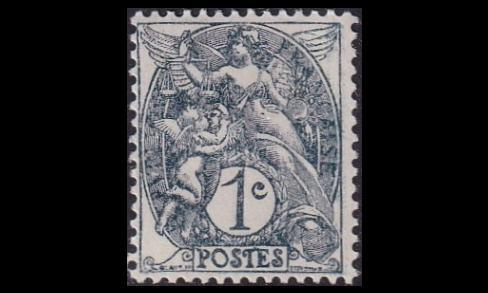 Ranska 86x ** Käyttösarja Allegorie 1 C (1900)