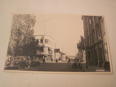 VANHA Postikortti Kuopio 1950-l Alkup.Mallikappale