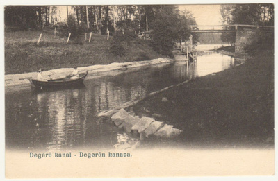 Helsinki Laajasalo Degerön kanava 1906