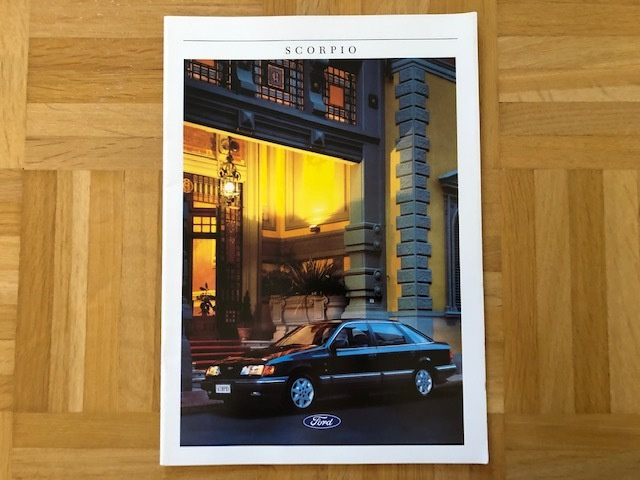 Esite Ford Scorpio mk1 vuodelta 1988 1989