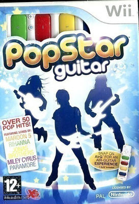 PopStar Guitar + Air G lisätarvike (Nintendo Wii -peli)