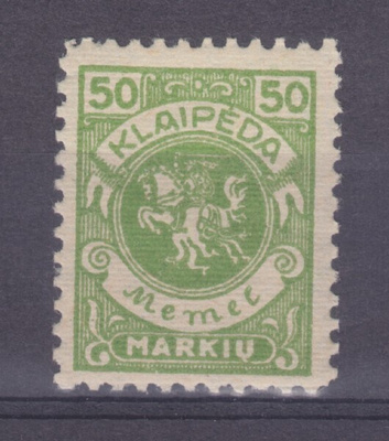 Saksa reich Memel 1923 Mi 145 postituoreena.