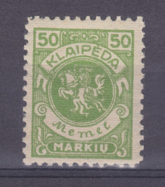 Saksa reich Memel 1923  Mi 145 postituoreena.