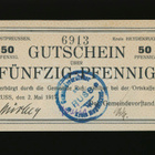 Saksa 50 Pfennig, Russ (Rusne Liettua) 2.5.1917 aUNC - pikkukuva 1