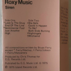 Roxy Music: Siren, Island UK 1975 kasetti - pikkukuva 2