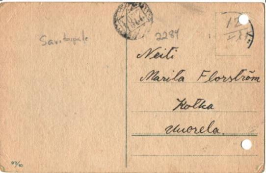 NUMEROLEIMA 2284 (SAVITAIPALE)-KOTKA