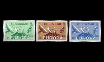 Gibraltar 392-4 ** Europa posti- ja telehistoria (1979)