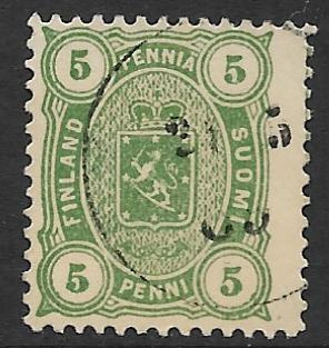 Nelilukuiset 1885 5p (LAPE 20) O