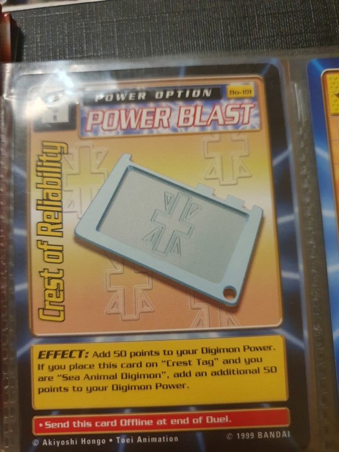 [M] 1999 Bandai Digimon - Non Holo card Bo-101