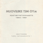 Postimyyntihinnasto 1960-1961,Muoviliike TSM Oy:n hinnasto - pikkukuva 1