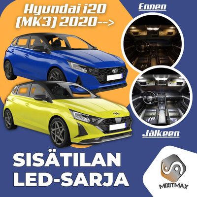 Hyundai i20 (MK3) Sisätilan LED-sarja 8-osainen