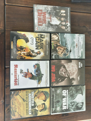 Sotaelokuvia 7 kpl. DVD-elokuva paketti 1.