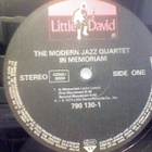 THE MODERN JAZZ QUARTET :: IN MEMORIAM :: VINYYLI  LP - pikkukuva 2