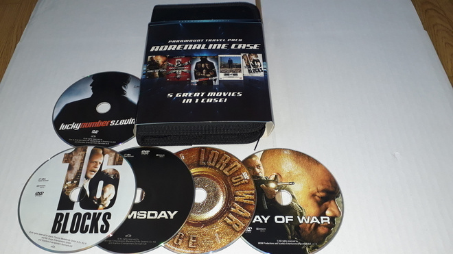 Travel Pack Adrenaline Case (5-disc) 5 Elokuvaa (DVD)