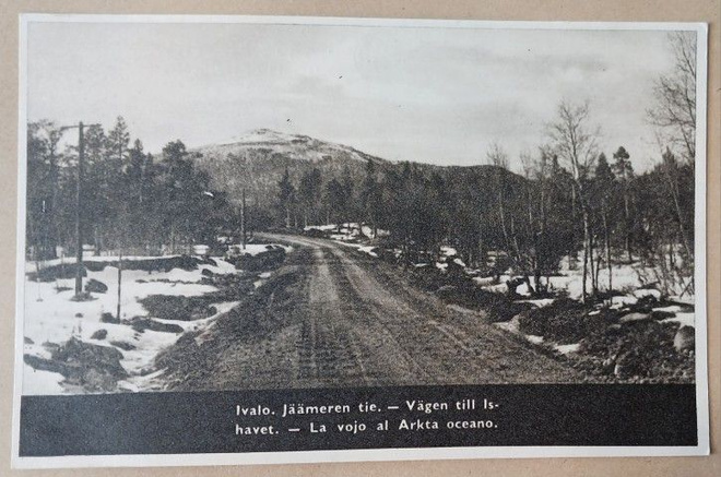 Ivalo, Jäämeren tie, vanha mv pk, ei p.