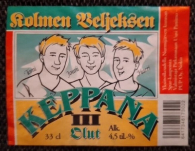 VANHA OLUT ETIKETTI - KEPPANA (K10-142)
